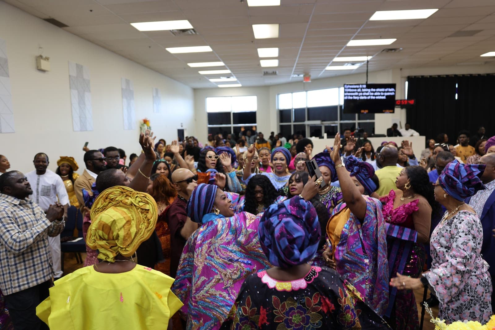 Winners Chapel Barrie congregation worshipping together